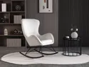 Мягкое кресло-качалка HALMAR LIBERTO 3, белый фото thumb №3