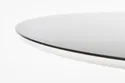 Стіл кухонний круглий HALMAR AVELAR 120x120 см, стільниця - чорна/біла, ніжки - чорні фото thumb №7