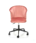 Крісло офісне обертове HALMAR PASCO, рожевий оксамит фото thumb №7