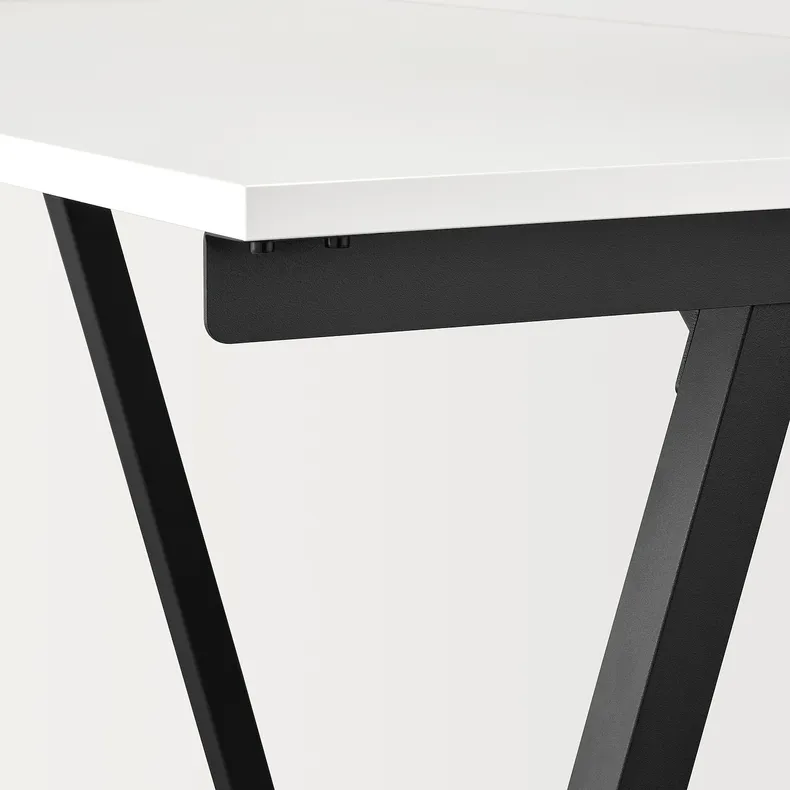 IKEA TROTTEN ТРОТТЕН, письменный стол, белый / антрацит, 140x80 см 294.295.53 фото №5