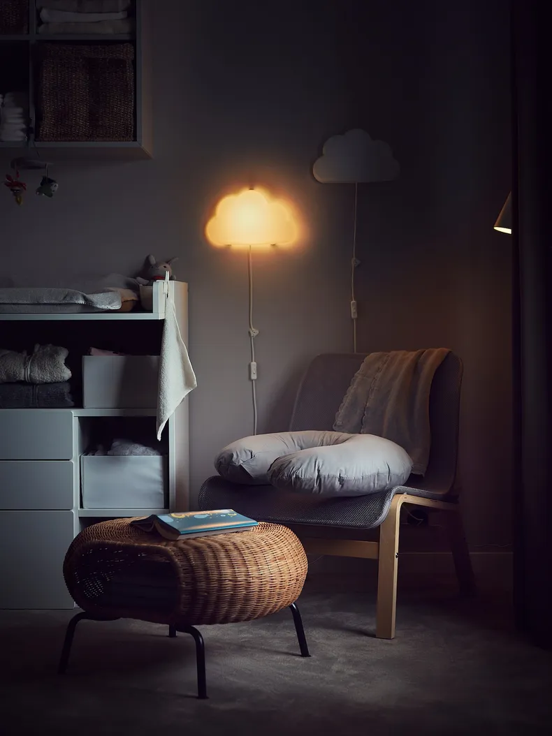 IKEA NOLMYRA НОЛЬМЮРА, крісло, березовий шпон/сірий 102.335.32 фото №3