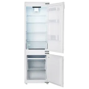 IKEA RISNÄS РІСНЕС, холодильник+морозильна камера, білий / IKEA 500 вбудована, 192 / 79 l 105.730.60 фото