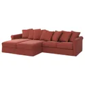 IKEA GRÖNLID ГРЕНЛІД, чохол для 4-місного дивана, з кушетками / ЛЬЙУНГЕН світло-червоний 894.089.63 фото thumb №2