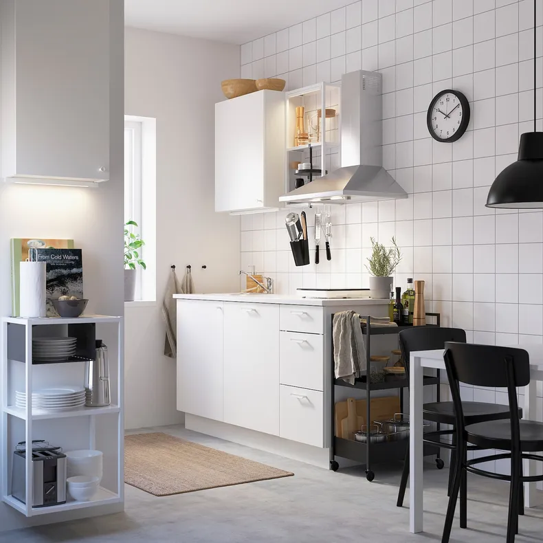 IKEA ENHET ЭНХЕТ, кухня, белый, 163x63.5x222 см 193.372.95 фото №2