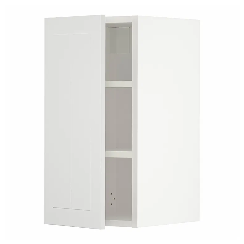 IKEA METOD МЕТОД, шафа навісна із полицями, білий / стенсундський білий, 30x60 см 694.590.34 фото №1
