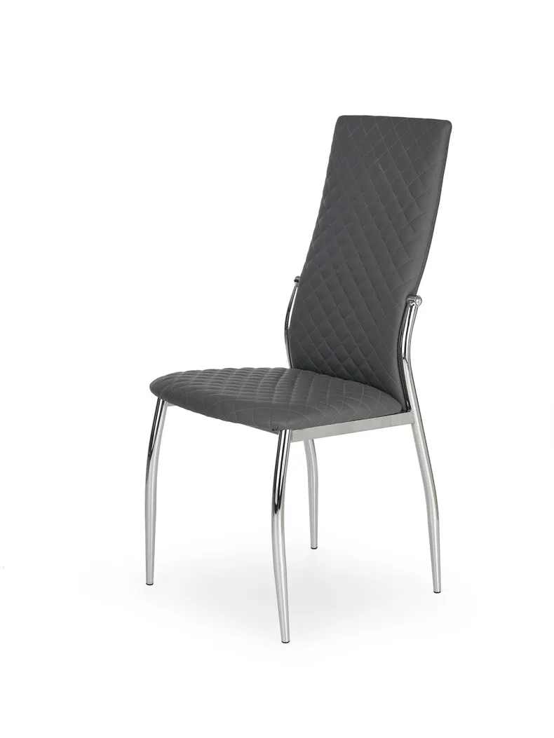 Кухонний стілець HALMAR K238 сірий, хром фото №1
