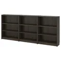 IKEA BILLY БІЛЛІ, комбінація з книжковою шафою, темно-коричневий під дуб, 240x28x106 см 795.818.21 фото thumb №1