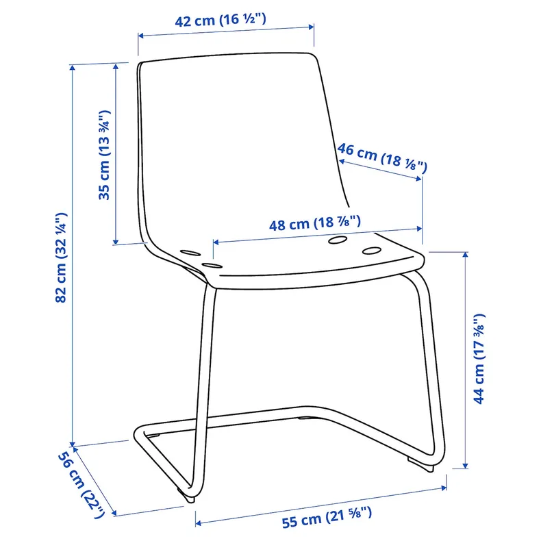 IKEA TOBIAS ТОБИАС, стул, прозрачный / хром 803.496.71 фото №5