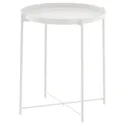 IKEA GLADOM ГЛАДОМ, стіл сервірувальний, білий, 45x53 см 703.378.19 фото thumb №1