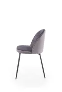 Кухонний стілець оксамитовий HALMAR K314 Velvet, сірий фото thumb №2