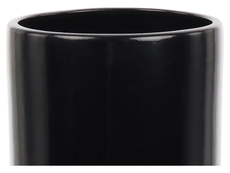 BRW керамічна ваза-циліндр чорна 091701 фото №2