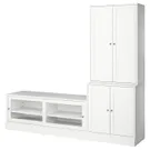 IKEA HAVSTA ХАВСТА, комбінація шафа для телевізора, білий, 241x47x212 см фото