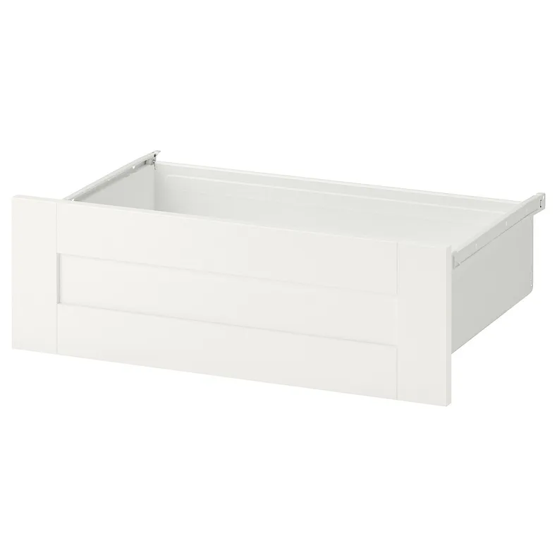 IKEA SANNIDAL САННИДАЛЬ, ящик, белый / белый, 60x42x20 см 094.378.32 фото №1