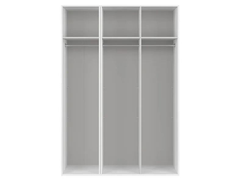 BRW Шкаф 3-х дверный Flex 150 см белый, белый SZAFA_ZESTAW_24-BI/BI фото №3
