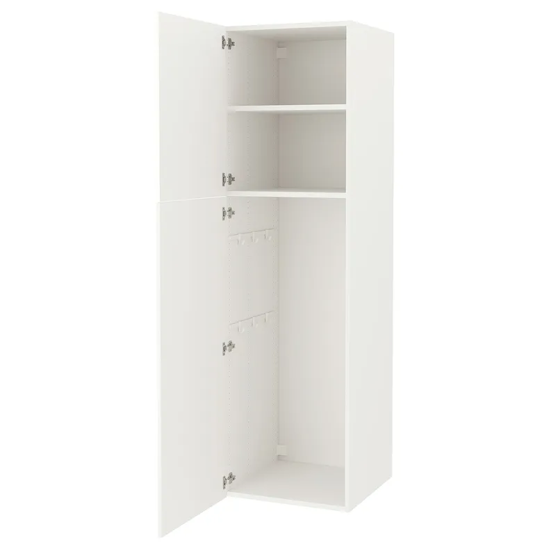 IKEA ENHET ЕНХЕТ, шафа, білий, 60x62x210 см 694.355.52 фото №1