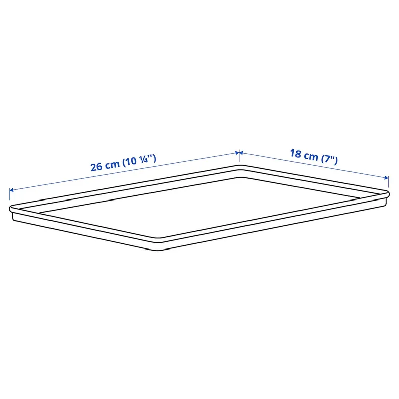 IKEA KUGGIS, крышка, темно-серый беж, 18x26 см 805.862.38 фото №4