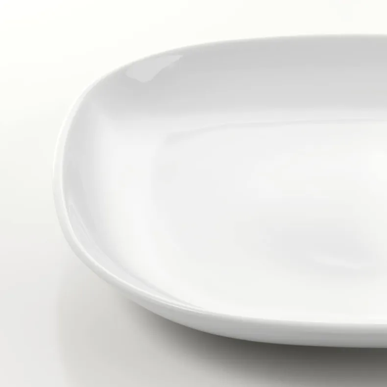 IKEA VÄRDERA ВЭРДЕРА, тарелка, белый, 25x25 см 102.773.52 фото №2