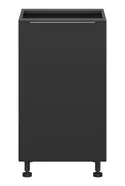 BRW Sole L6 базовый кухонный шкаф 45 см левый черный матовый, черный/черный матовый FM_D_45/82_L-CA/CAM фото thumb №1