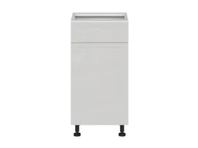 BRW Базовый шкаф Sole для кухни 40 см левый с ящиками светло-серый глянец, альпийский белый/светло-серый глянец FH_D1S_40/82_L/SMB-BAL/XRAL7047 фото