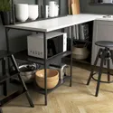 IKEA ENHET ЭНХЕТ, кухня, антрацит / белый, 243x63.5x241 см 993.381.87 фото thumb №9