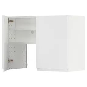 IKEA METOD МЕТОД, навесной шкаф д / вытяжки / полка / дверь, белый / Воксторп матовый белый, 80x60 см 295.044.15 фото