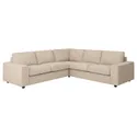IKEA VIMLE ВІМЛЕ, чохол для кутового дивана, 4-місний, з широкими підлокітниками / горбистий бежевий 694.367.21 фото thumb №2