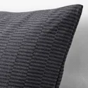 IKEA PLOMMONROS ПЛОММОНРОС, чохол на подушку, темно-сірий/сірий, 50x50 см 105.069.52 фото thumb №3
