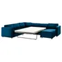 IKEA VIMLE ВИМЛЕ, угловой диван-кровать, 5-местный, с шезлонгом/Джупарпом темно-зелено-голубого цвета 295.372.51 фото