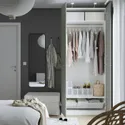 IKEA PAX ПАКС / REINSVOLL РЕИНСВОЛЛ, гардероб, белый / серый, 100x60x236 см 594.803.09 фото thumb №3