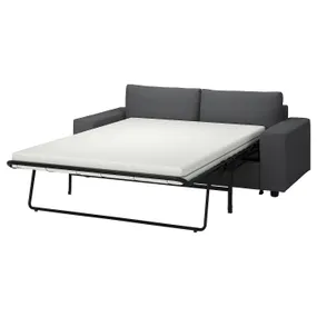 IKEA VIMLE ВІМЛЕ, 2-місний диван-ліжко, з широкими підлокітниками / ХАЛЛАРП сірий 295.370.48 фото