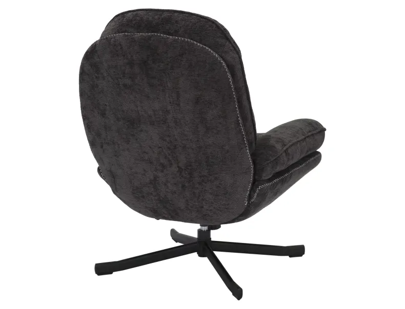 Крісло м'яке поворотне SIGNAL HARPER, тканина: чорний фото №2