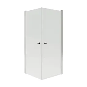 IKEA OPPEJEN ОППЕЙЕН, душевой уголок с 2 дверями / поддоном, 86x86x202 см 194.357.57 фото