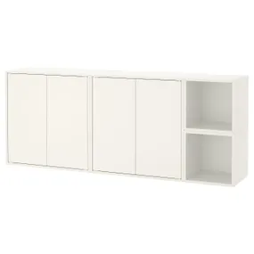 IKEA EKET ЕКЕТ, настінна комбінація шаф, білий, 175x35x70 см 994.942.72 фото