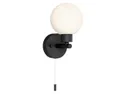 BRW Настенный светильник для ванной комнаты Simi из стального стекла белого и черного цвета 083949 фото thumb №1