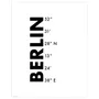 IKEA BILD БІЛЬД, постер, координати, Берлін, 40x50 см 805.815.99 фото