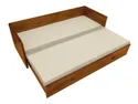 BRW Ліжко розкладне BRW INDIANA 80-160x200 см, з ящиком для зберігання, подушками та матрацом, бежевий / дуб JLOZ80/160_KPL-DSU/SAWANA_17 фото thumb №3