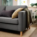 IKEA PÄRUP ПЭРУП, 3-местный диван с козеткой, Серый цвет 893.898.27 фото thumb №3