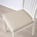 IKEA EKEDALEN ЕКЕДАЛЕН, стілець, білий / ХАКЕБУ бежевий 994.293.85 фото thumb №6