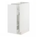 IKEA METOD МЕТОД / MAXIMERA МАКСИМЕРА, напольный шкаф / выдвижн внутр элем, белый / Стенсунд белый, 30x60 см 094.094.81 фото thumb №1