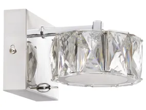 BRW Настінний світильник Amur LED метал срібло 057024 фото