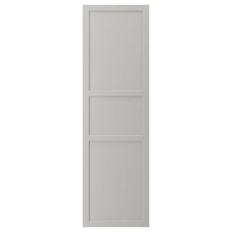 IKEA LERHYTTAN ЛЕРХЮТТАН, дверь, светло-серый, 60x200 см 904.614.93 фото №1
