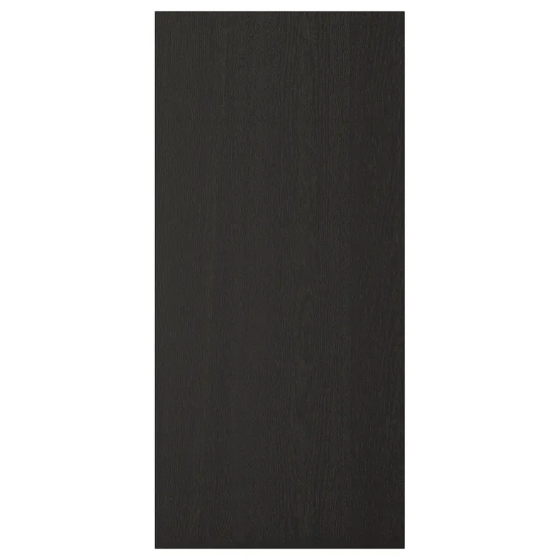 IKEA LERHYTTAN ЛЕРХЮТТАН, облицювальна панель, чорна морилка, 39x85 см 303.560.46 фото №1
