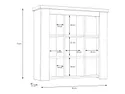 BRW Монреаль 79 см настенный шкаф для ванной комнаты с зеркалом и 3 дверцами сосна белая, Белая сосна/Тачвуд SOBI фото thumb №8