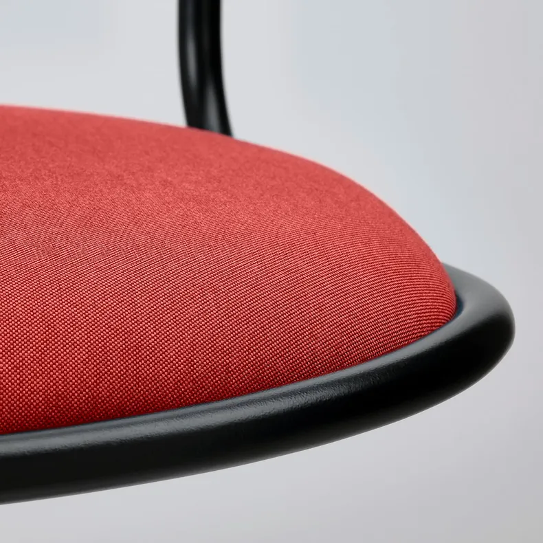 IKEA ÖRFJÄLL ОРФЬЄЛЛЬ, обертовий стілець, чорний / червоний 395.010.77 фото №3