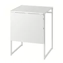 IKEA MUDDUS МУДДУС, стіл відкидний, білий, 48/92x60 см 101.600.74 фото thumb №1