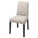 IKEA BERGMUND БЕРГМУНД, стілець, чорний / ХАЛЛАРП бежевий 293.880.67 фото thumb №1