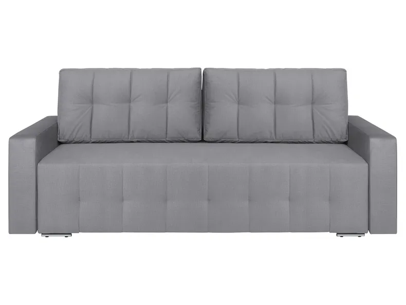 BRW Трехместный диван-кровать Angie с ящиком для хранения велюровый серый, Фэнси 90 серый SO3-ANGIE-LX_3DL-G2_B8517B фото №1