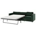 IKEA VIMLE ВІМЛЕ, 3-місний диван-ліжко, Джупард темно-зелений 895.372.67 фото thumb №1