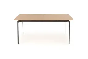 Кухонний стіл HALMAR SMART 170-250x100 см дуб натуральний/чорний фото