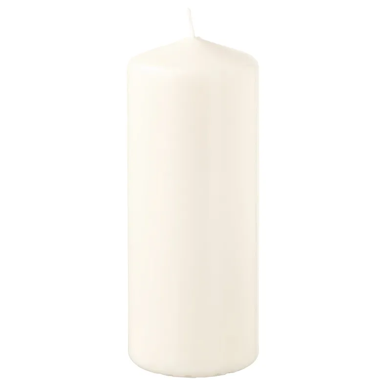 IKEA FENOMEN ФЕНОМЕН, неароматична формова свічка, природний, 14 см 205.284.11 фото №1
